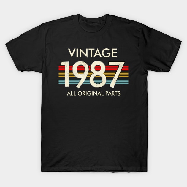 Vintage 1987 All Original Parts T-Shirt by louismcfarland